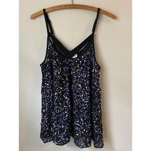 NWT Ludi Sequin Embellished Slip Top Sparkly Party Glam Party Festival